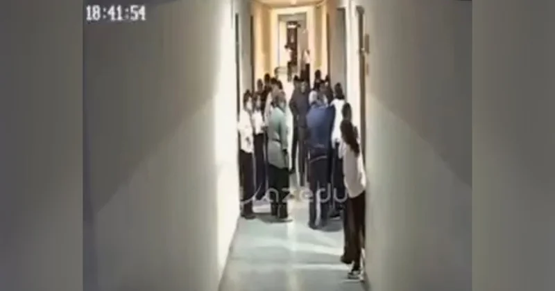 Boğazında çörək qalan şagirdi belə xilas etdilər Anbaan video