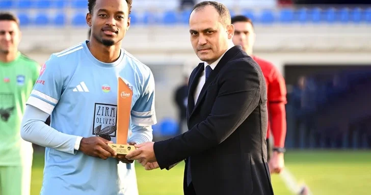 Игрок Зиря награжден за лучший гол ноября в Премьер лиге Азербайджана