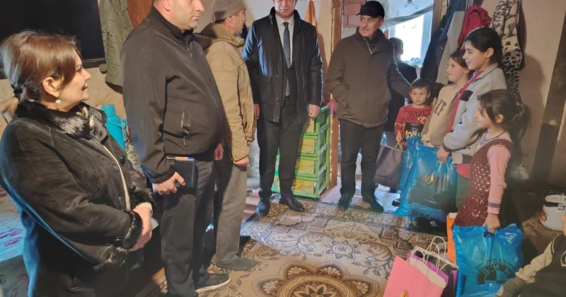 Qusarda aztəminatlı ailənin evinin təmirinə göstəriş verildi FOTO