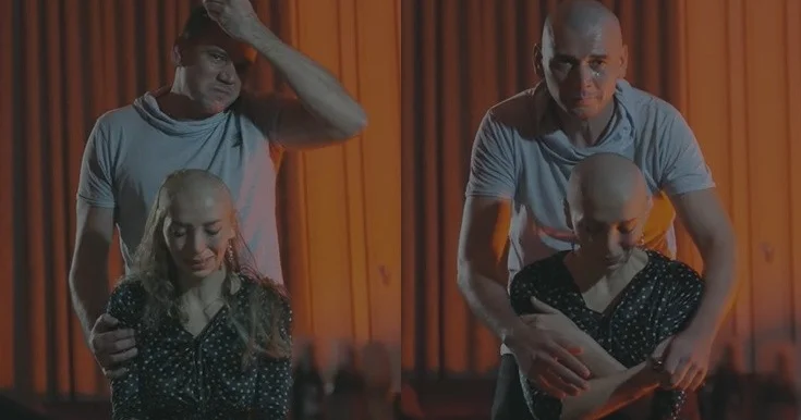 Onkoloji xəstələrə görə kamera qarşısında saçlarını qırxdılar Video