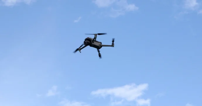 Kiyevin mərkəzində üzərində Rusiya bayrağı olan dron qaldırıldı