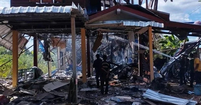 Tayland HHQ Kambocadakı hərbi obyektə zərbə endirib