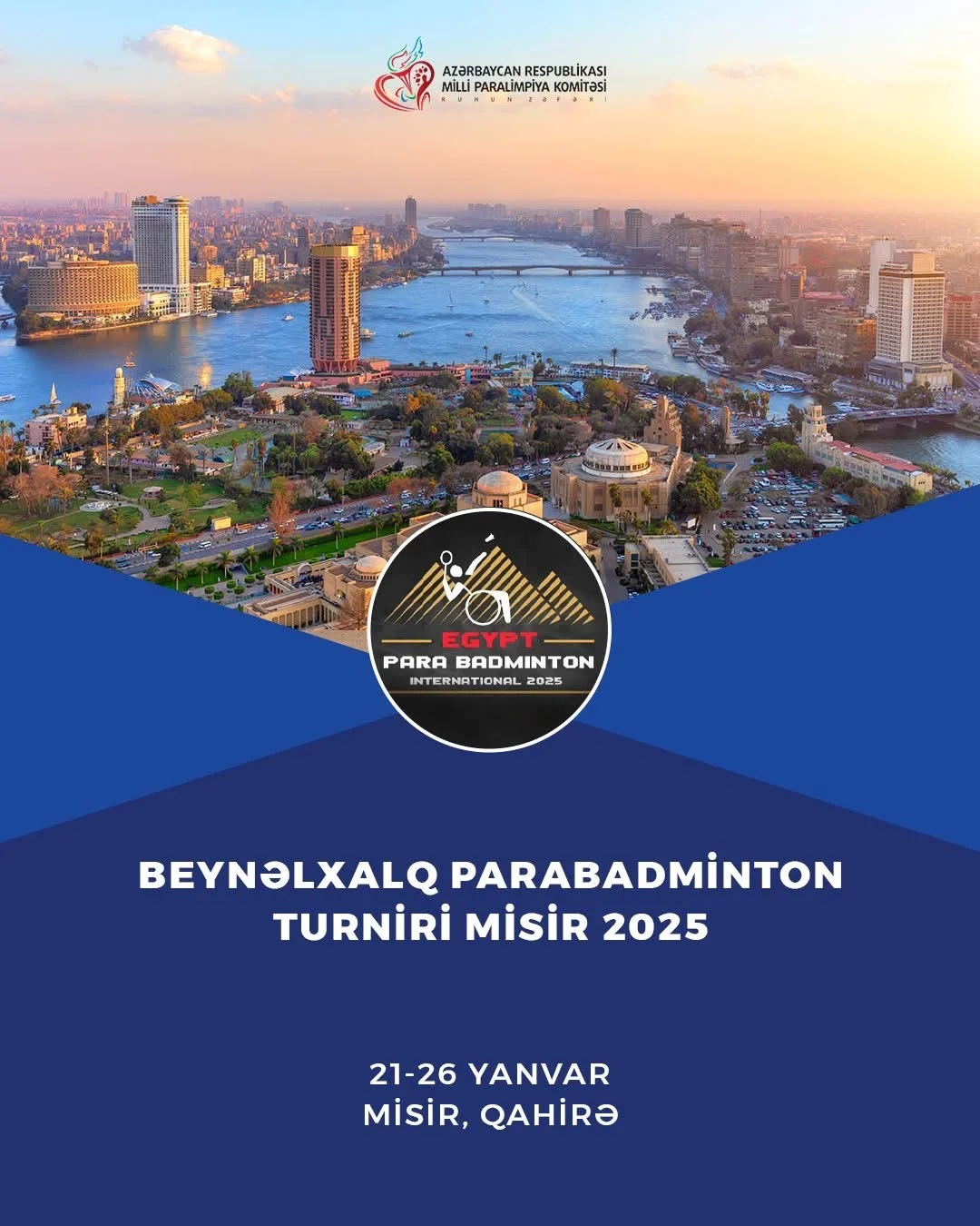 Parabadmintonçumuz Misirdə mübarizə aparacaq