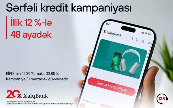 Xalq Bank dan sərfəli istehlak krediti kampaniyası