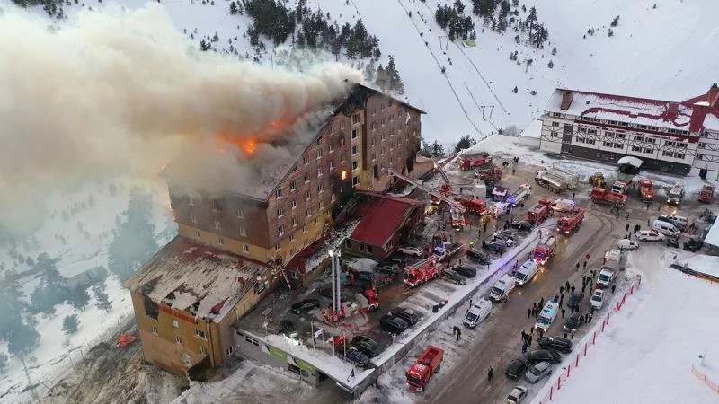 Boluda hotel yanğınında ölənlərin sayı 66 nəfərə yüksəlib