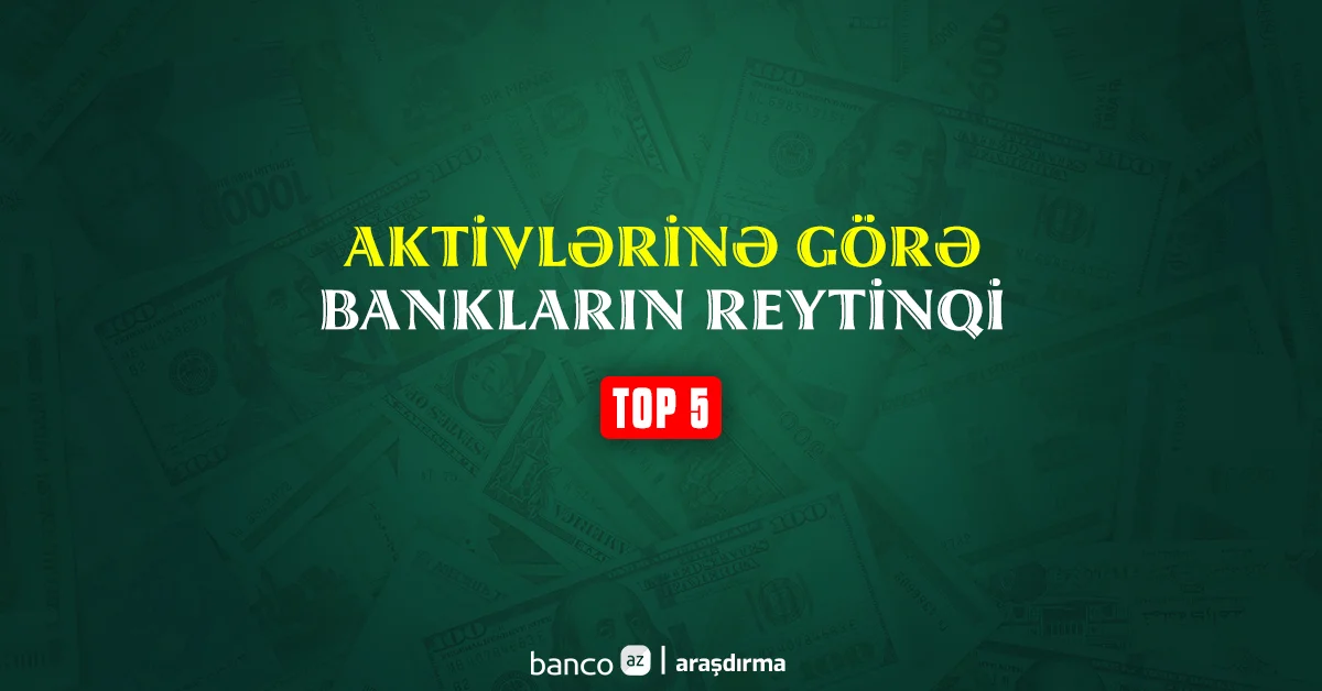 Aktivlərinə görə Azərbaycanın ən böyük 5 bankı