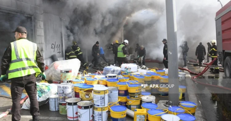 Bakıda yanğın məhdudlaşdırılıb