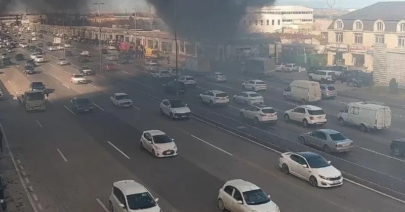 Bakıda obyektdə baş verən yanğın məhdudlaşdırıldı YENİLƏNİB (VİDEO)