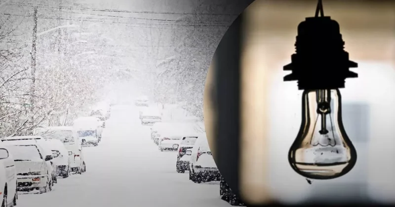 Снегопад обесточил Ярдымлы: ВИДЕО