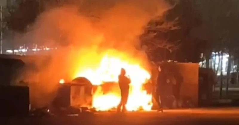 Masazırda güclü yanğın olub VİDEO