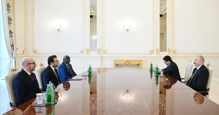 İlham Əliyev qəbul keçirib I FOTO