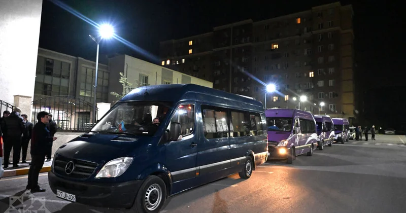 İlk köç karvanı Xankəndi şəhərinə çatdı KONKRET