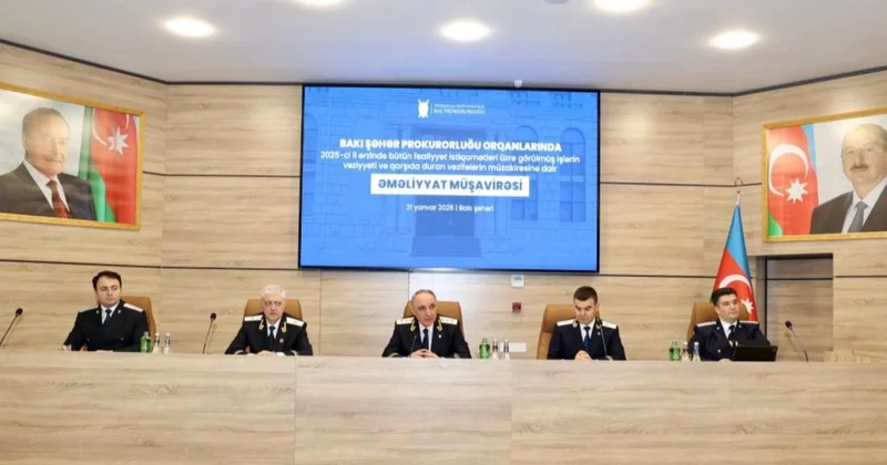 Kamran Əliyev Bakı Şəhər Prokurorluğunda müşavirə keçirdi FOTOLAR