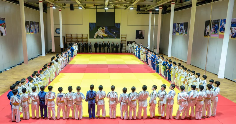 Новый зал дзюдо на самой большой арене Кавказа в Гяндже ФОТО