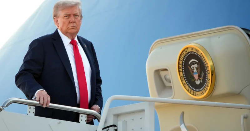 Trampın Davosa uçan təyyarəsi texniki problemlər səbəbindən ABŞ yə qayıdır YENİLƏNİB