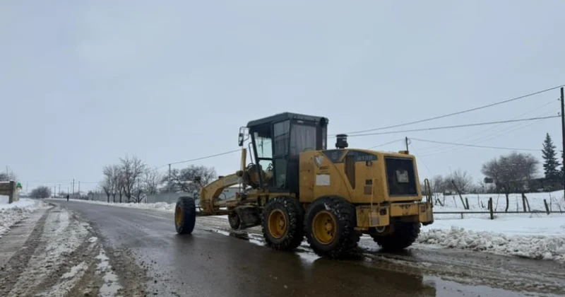 Cəlilabad Yardımlı avtomobil yolu qardan təmizləndi FOTO