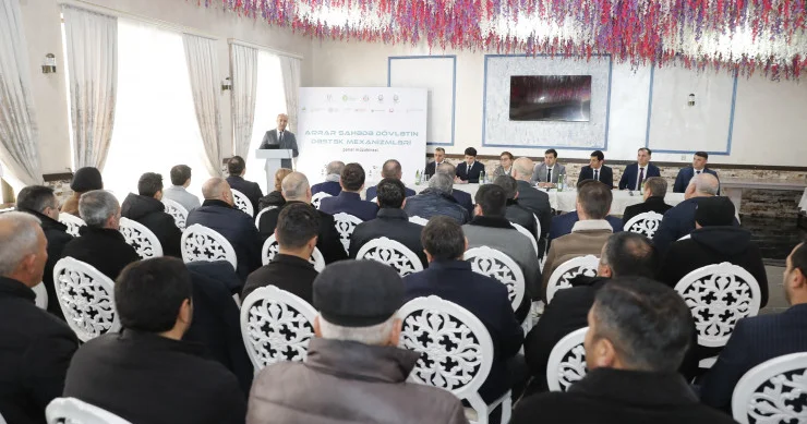 Oğuz rayonunda “Aqrar sahədə dövlətin dəstək mexanizmləri” mövzusunda panel müzakirəsi keçirilib