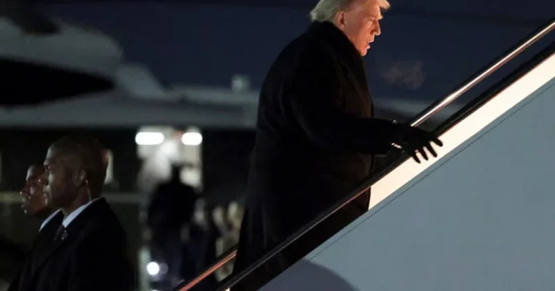 Неисправность самолета задержала перелет Трампа на форум в Цюрих