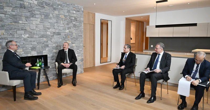 Президент Ильхам Алиев встретился в Давосе с президентом компании Dell Technologies по региону Европы, Ближнего Востока и Африки (ФОТО)