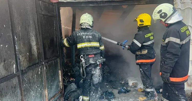 Boya mağazasında yanğın tam söndürüldü YENİLƏNİB