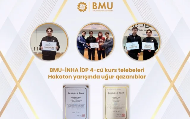 BMU İNHA İDP tələbələrinin daha bir uğuru