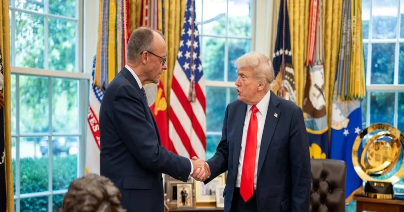 Мерц обсудит тарифный спор с Трампом в Вашингтоне