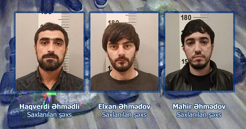 В Баку задержали трех человек с почти 11 кг наркотиков