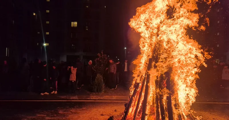 Взорвался праздничный костер в Сумгаите: много раненых видео