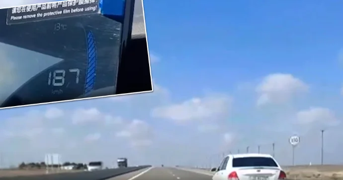 Sürət həddini 200 ə çatdıran sürücü saxlanıldı Avtomobil duracağa yerləşdirildi FOTO VİDEO