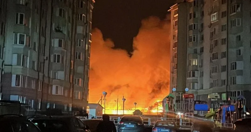 Ночная атака на Россию видео