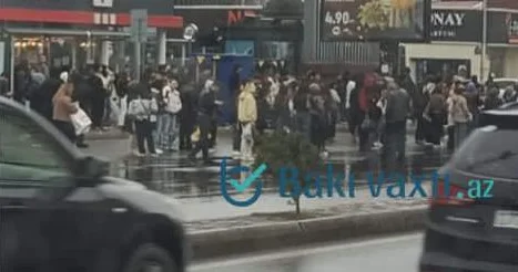 İnşaatçılar stansiyası BU DƏQİQƏLƏRDƏ FOTO VİDEO