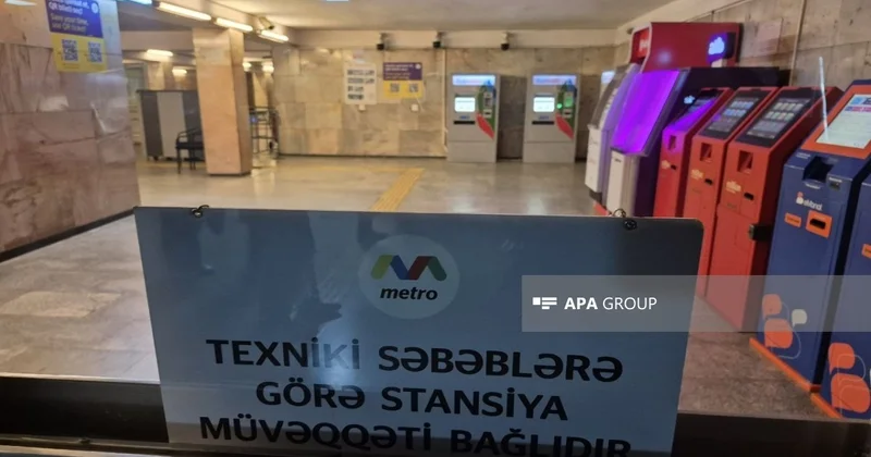 Yaxın bir saat ərzində Bakı metrosunun fəaliyyəti bərpa ediləcək YENİLƏNİB FOTO