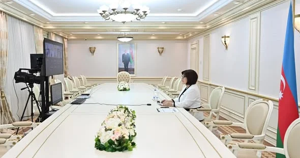 Sahibə Qafarova Mərkəzi Asiya dövlətlərinin qadın liderləri dialoqunun onlayn konfransında iştirak edib