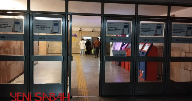 Fəaliyyəti bərpa olunan metrodan FOTOLAR