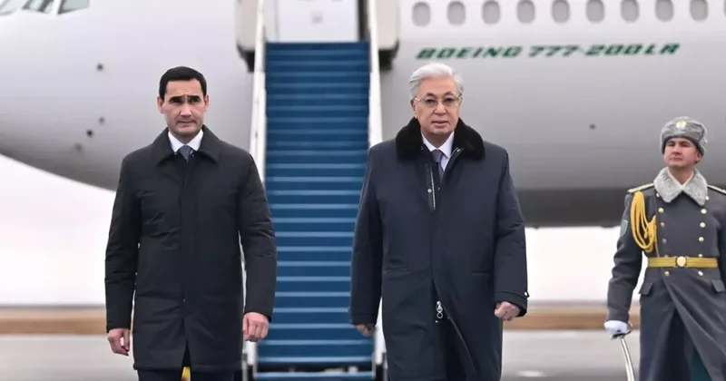 Токаев встретил президента Туркменистана