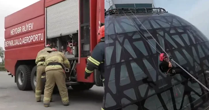 В аэропортах Азербайджана прошли масштабные учения по управлению ЧС