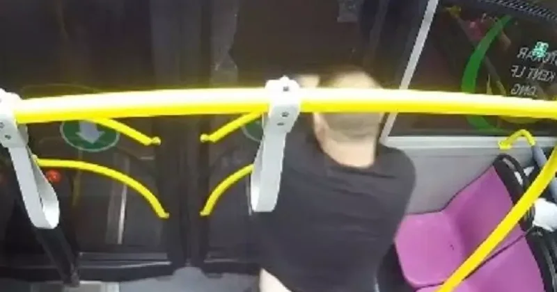 Avtobusun şüşəsini sındıran şəxs saxlanılıb