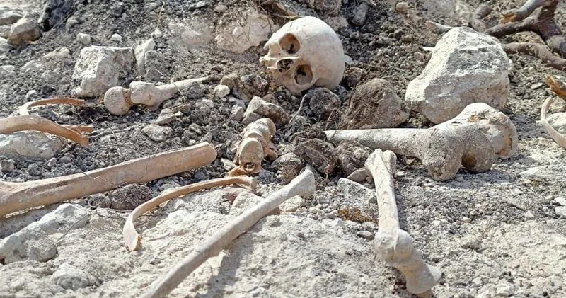 Ağdamda insan qalıqları tapıldı