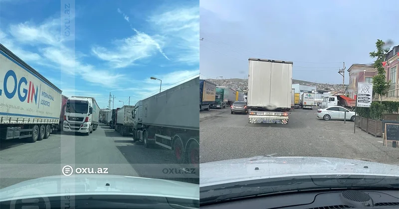 Sulutəpədə yük avtomobili problemi: Sakinlər tıxacdan şikayətçidirlər