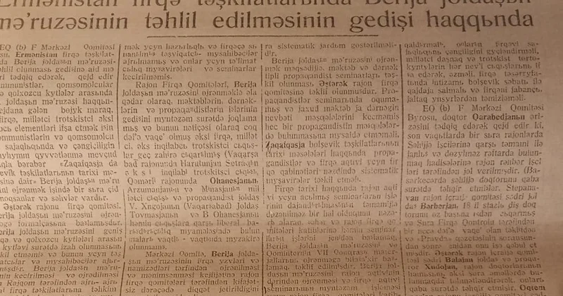 QƏDİM İRƏVANIN “QIZIL ŞƏFƏQ”İ