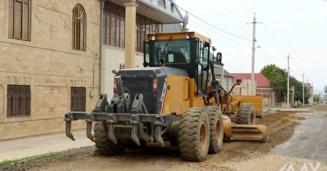 Şəmkirdə kəndlərarası avtomobil yolu yenidən qurulur VİDEO