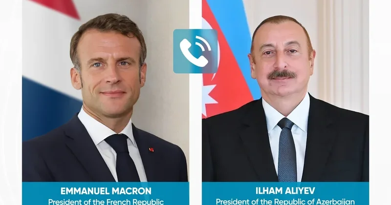 Президенты Азербайджана и Франции провели телефонный разговор
