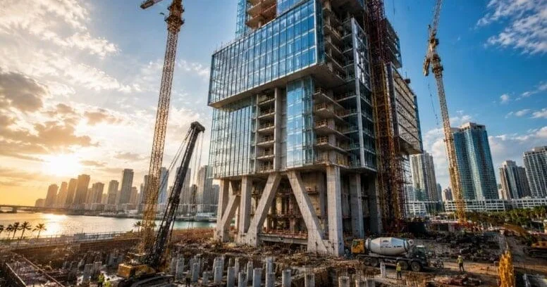 277 nəhəng dirək saxlayacaq: 100 mərtəbəli qüllə üçün 54 metr dərinliyə endilər FOTO