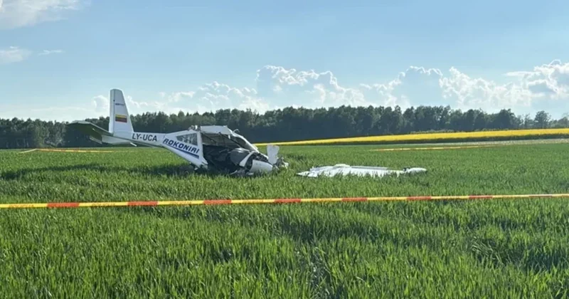 Litvada yüngül mühərrikli təyyarə qəzaya uğradı, pilot öldü