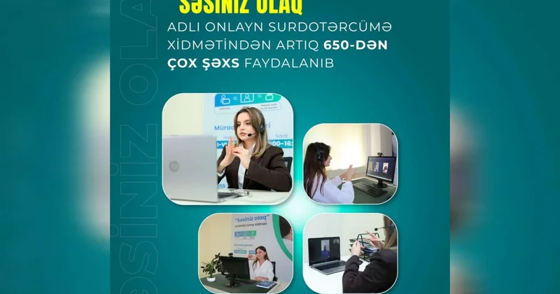 “Səsiniz olaq” adlı onlayn surdotərcümə xidmətindən artıq 650 dən çox şəxs faydalndı