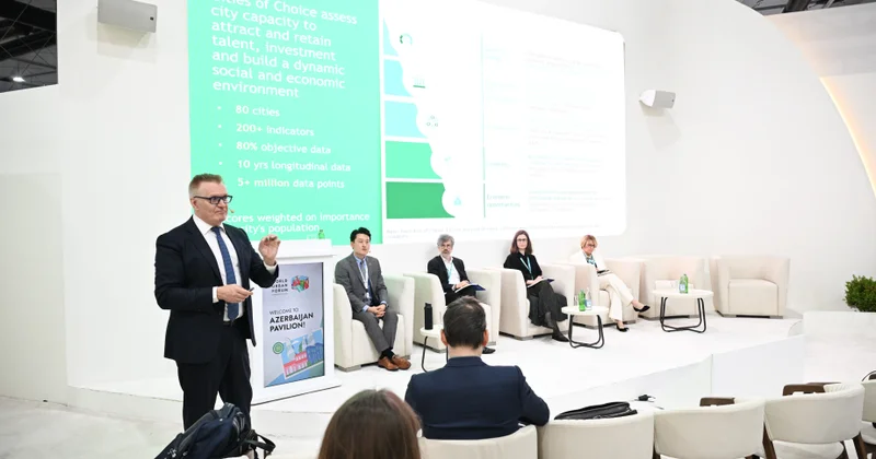 WUF13 çərçivəsində “Boston Consulting Group”un qlobal şəhərlər reytinqinin yeni nəşrinin təqdimatı olub