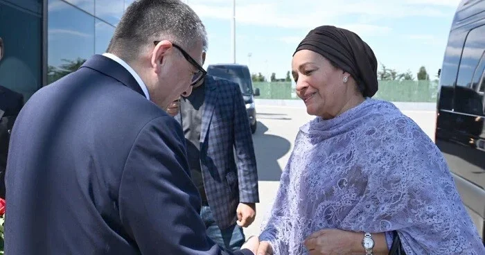 Əminə Məhəmməd Azərbaycana gəldi