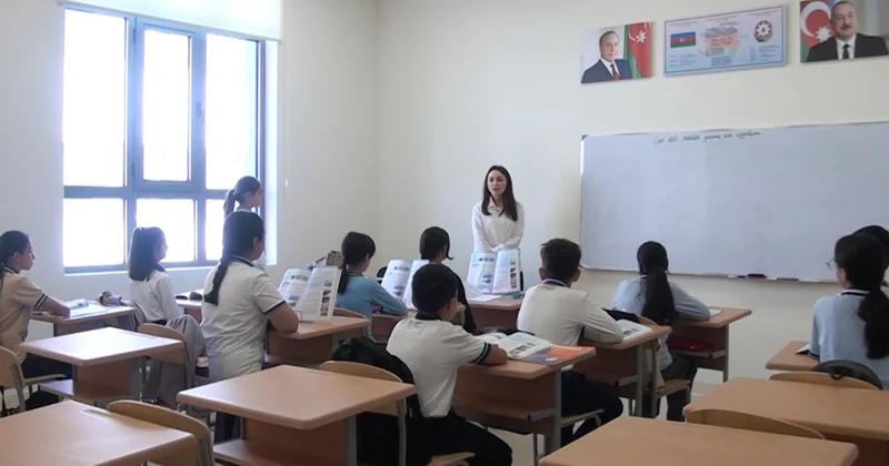 Müasir məktəb, böyük ümidlər Ağdam şəhər 1 nömrəli tam orta məktəbdən REPORTAJ