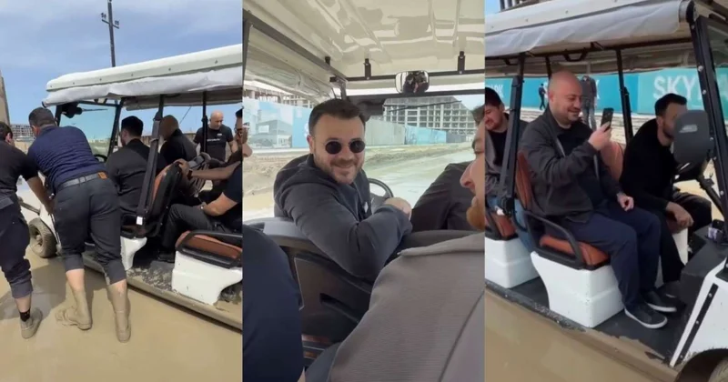 Emin Ağalarov “Sea Breeze”də gölməçəyə düşdü VİDEO