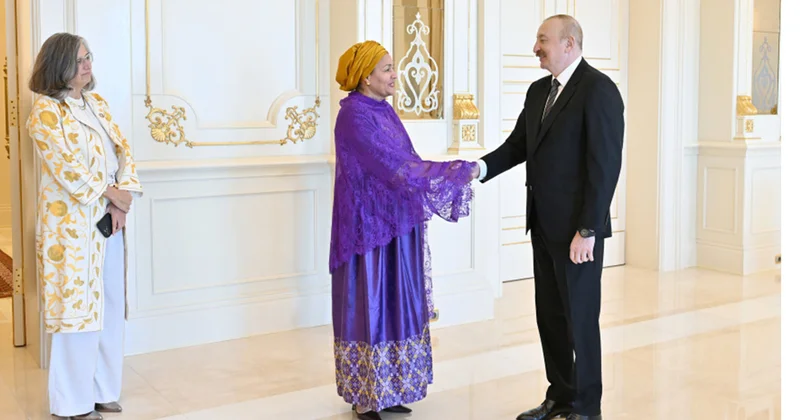 Prezident Quterreşin müavinini qəbul etdi Fotolar